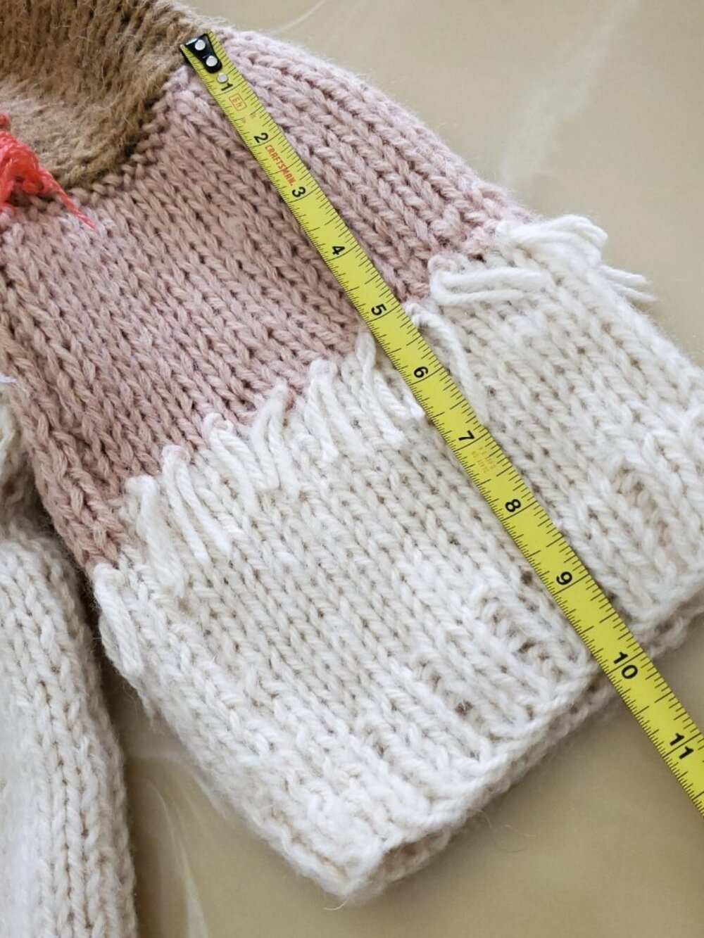 Veroalfie by Anthropologie Marlene Fringed Tunic Sweater Mohair/Wool Blend Small - Picture 10 of 14